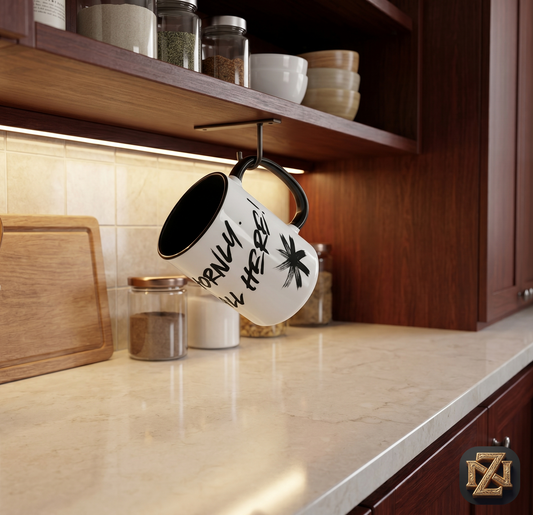 Motivational "Still Here" Graphic Ceramic Accent Mug